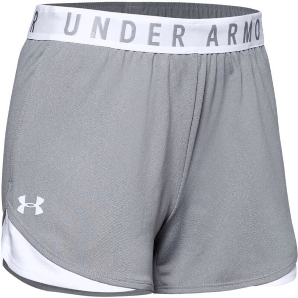 Under Armour Women's Athletic Gray and White Shorts